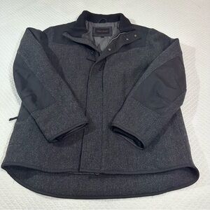 Banana Republic Charcoal and Black Field Jacket Sz M